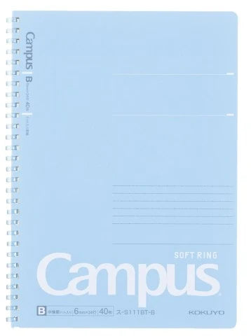 Kokuyo Campus Anillos Suave B5 Hoja Rayada con Puntos -Diferentes Colores a Escoger