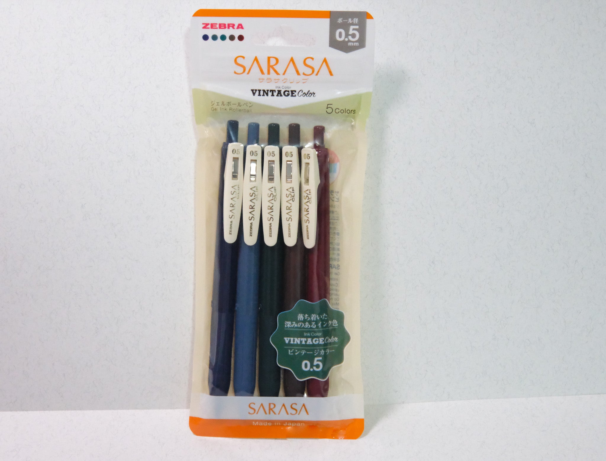 Bolígrafo Zebra Sarasa Clip Vintage 0.5 set #1