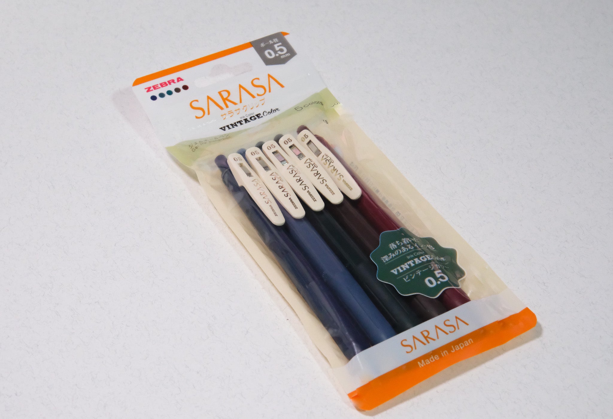 Bolígrafo Zebra Sarasa Clip Vintage 0.5 set #1