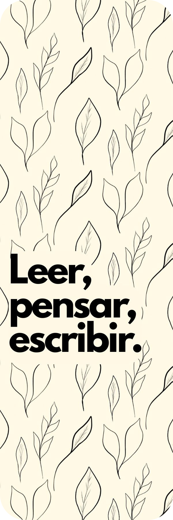 Separador Leer, Pensar, Escribir
