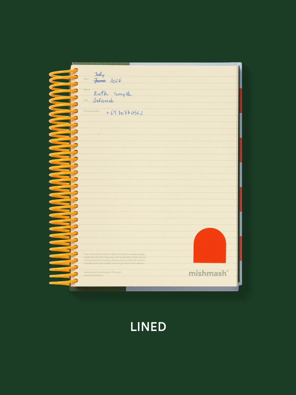 Cuaderno Loop Rayado