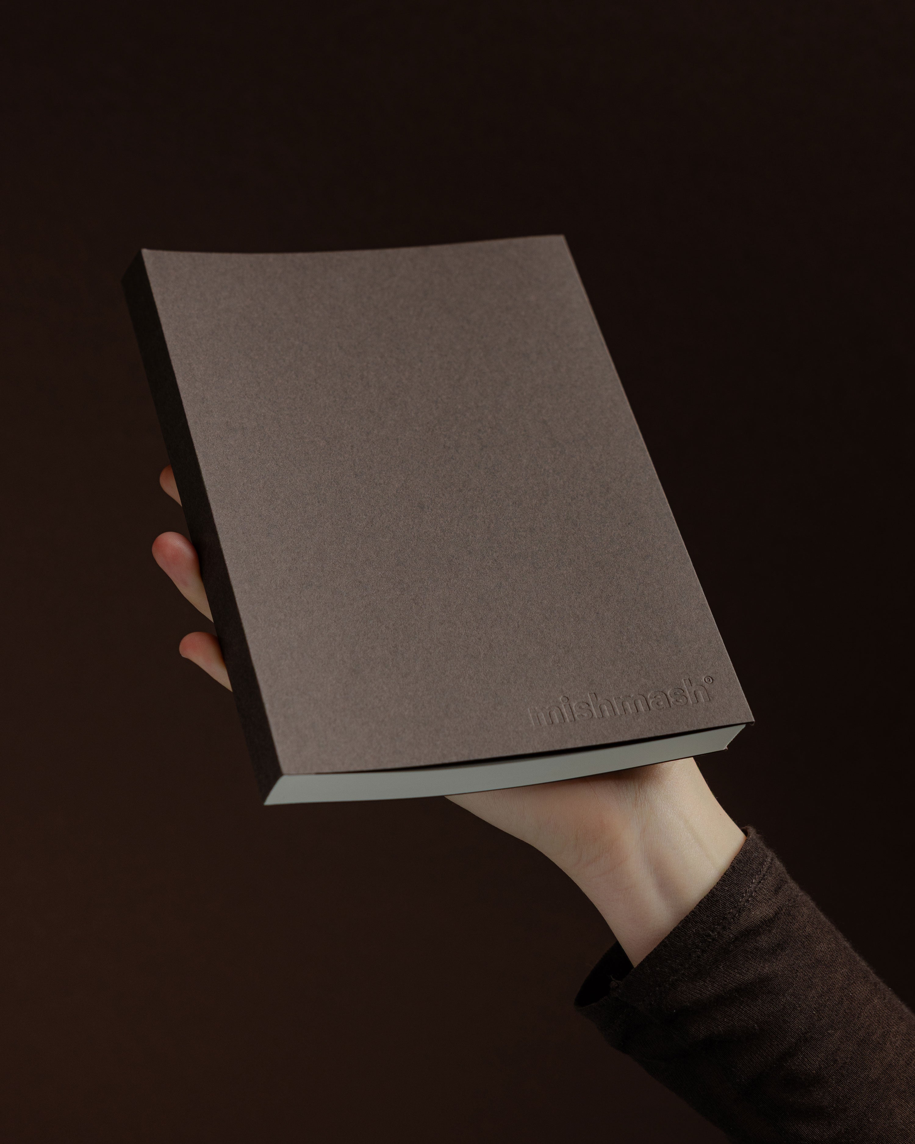 Cuaderno Naked Rayado Café Oscuro