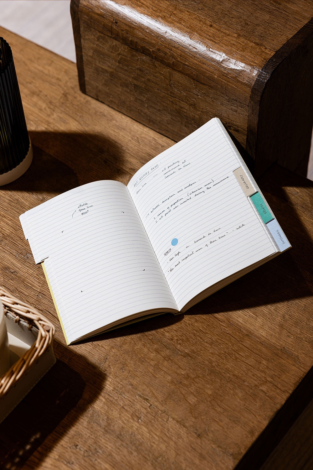 Cuaderno Tabbed Hojas Rayadas